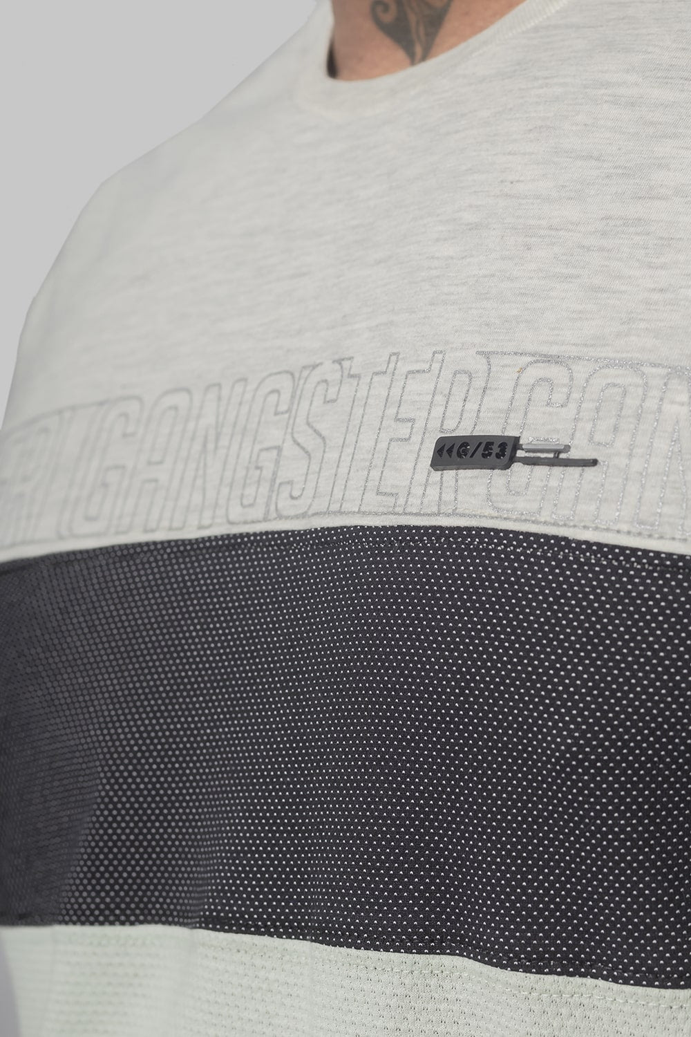Plus Polera Mc Especial Risky Gris Gangster