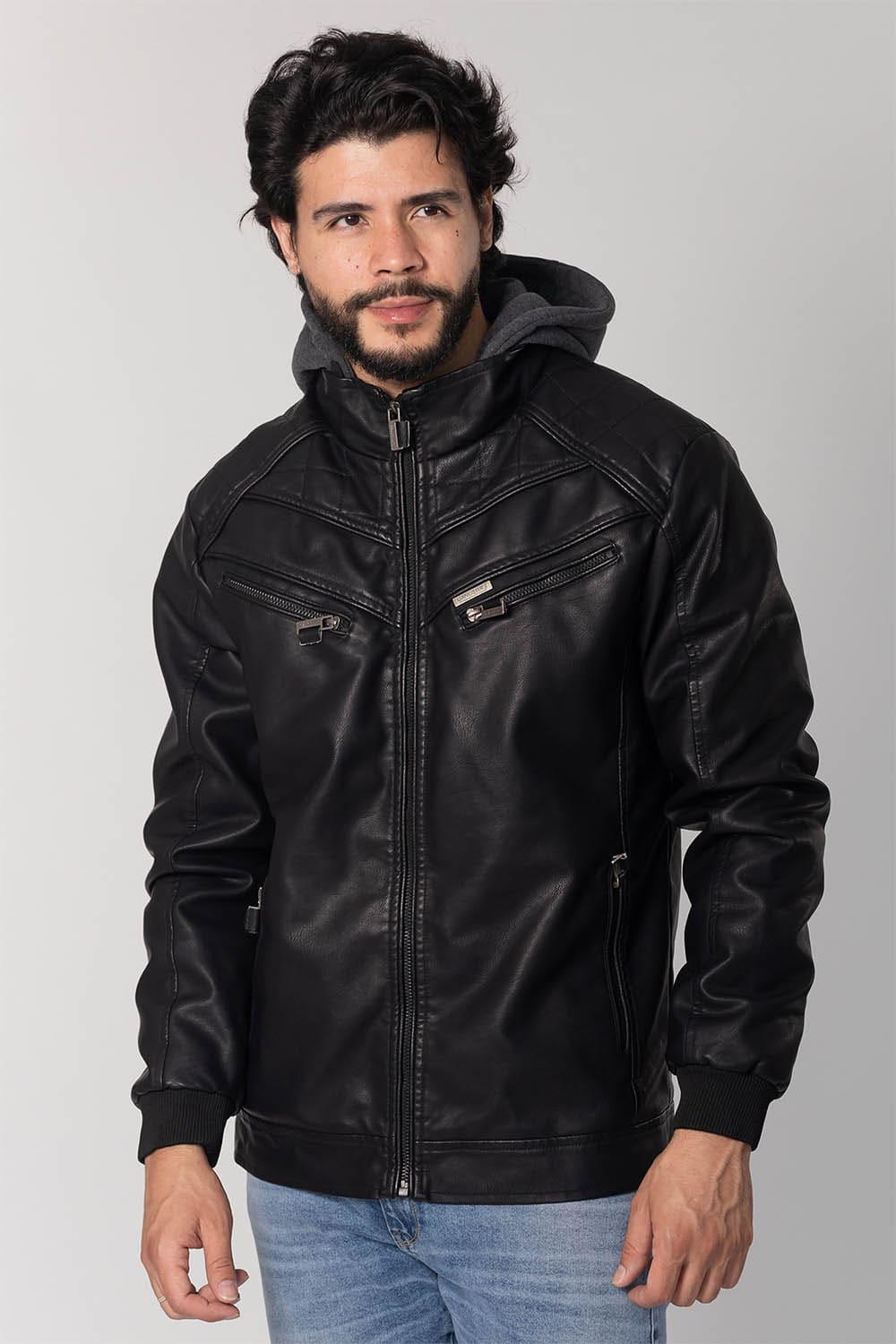 Chaqueta PU Biker Negro Gangster - Gangster