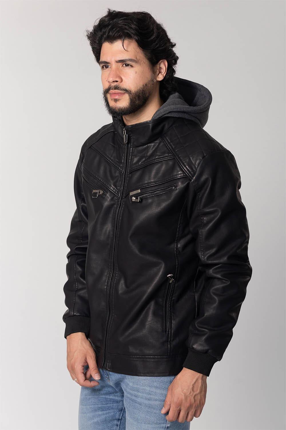 Chaqueta PU Biker Negro Gangster - Gangster