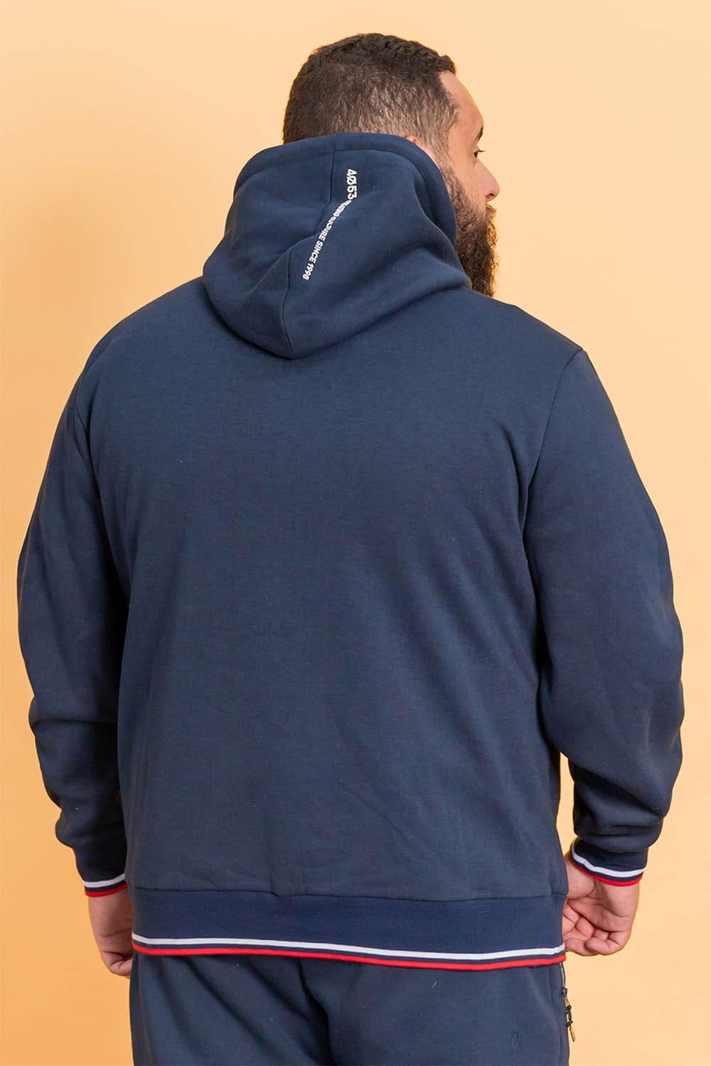 Polerón Hoddie Fleece Elaborate Azul Gangster - Gangster