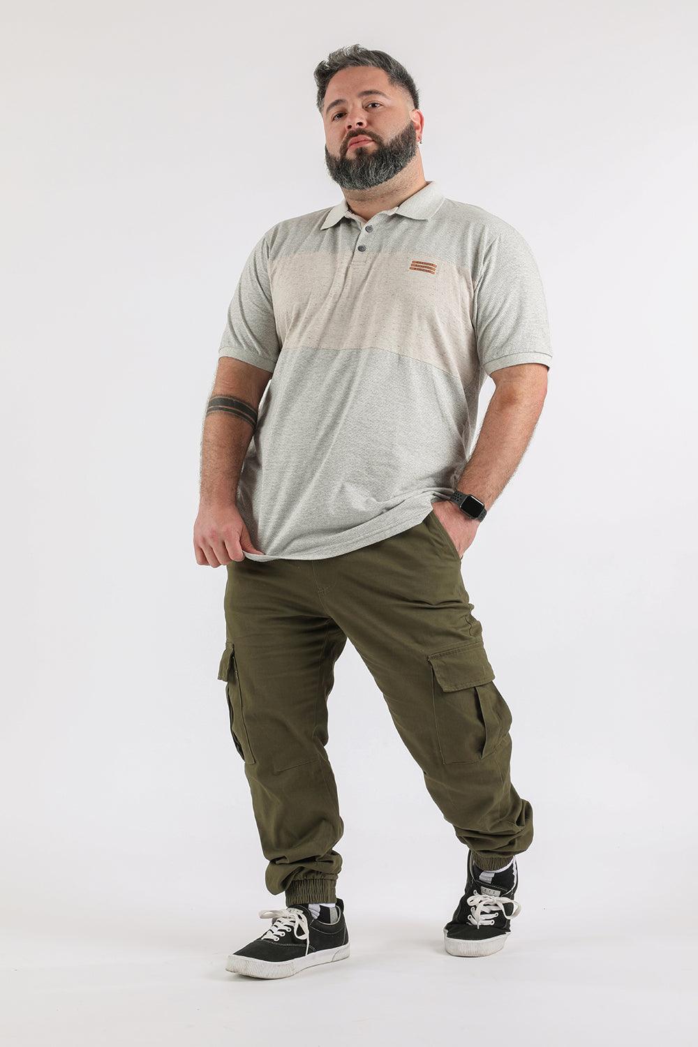 Plus Pantalon Jogger Canvas Parachute Verde Gangster - Gangster