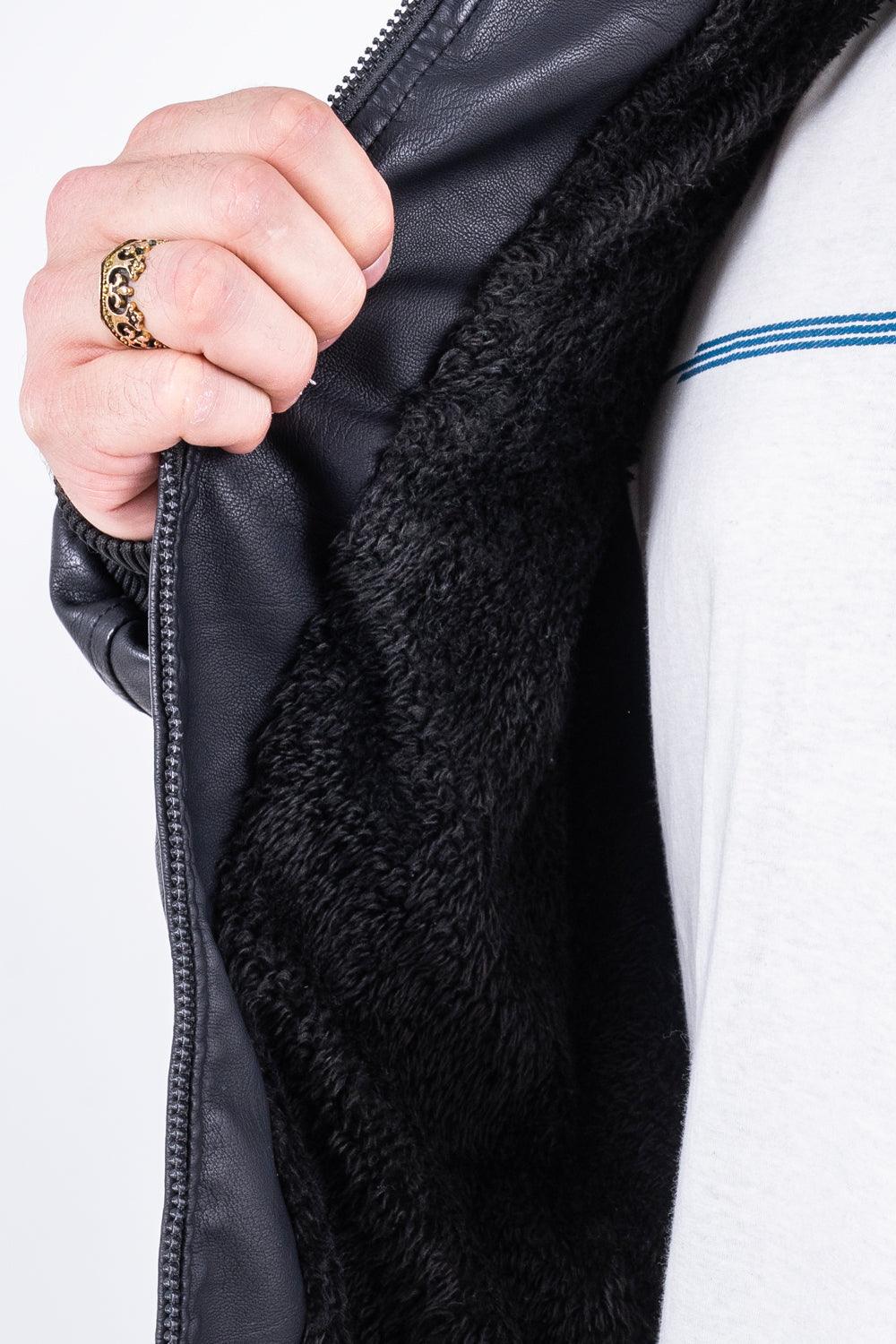 Chaqueta PU Biker Negro Gangster - Gangster