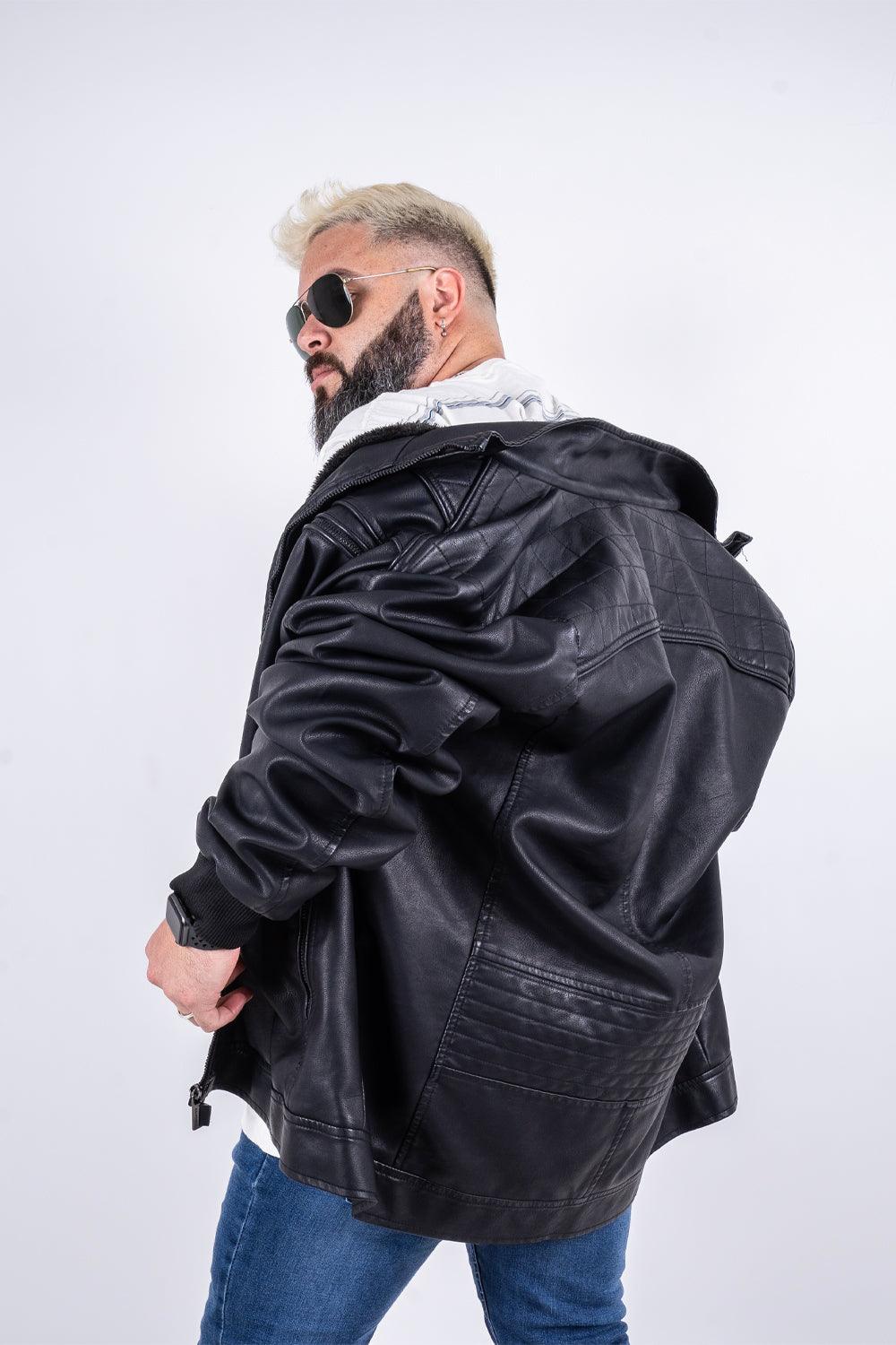 Chaqueta PU Biker Negro Gangster - Gangster