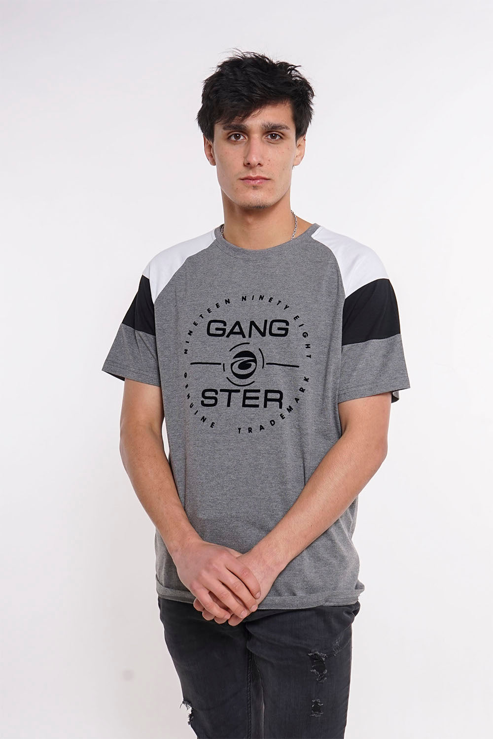 Polera Mc Básica Impact Gris Gangster