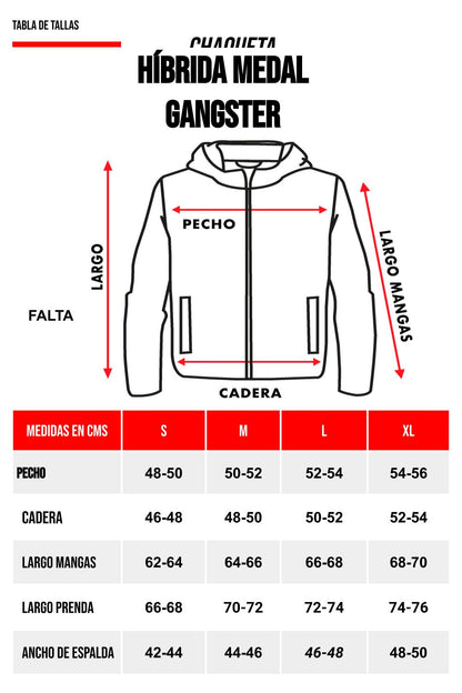Chaqueta Híbrida Union Negro Gangster