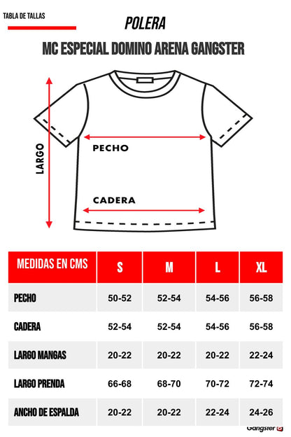 Polera Mc Especial Domino Arena Gangster