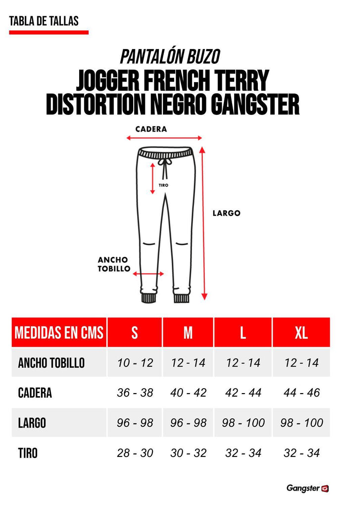 Buzo Distortion Negro Gangster