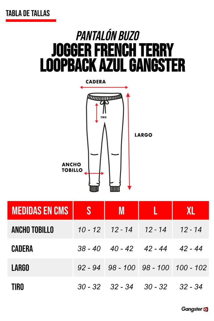 Buzo Loopback Azul Gangster - Gangster