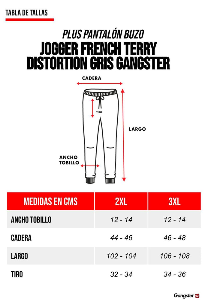 Plus Buzo Distortion Gris Gangster - Gangster