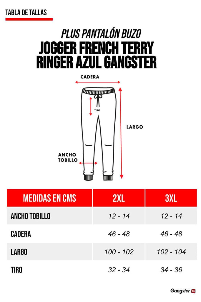 Plus Buzo Ringer Azul Gangster - Gangster