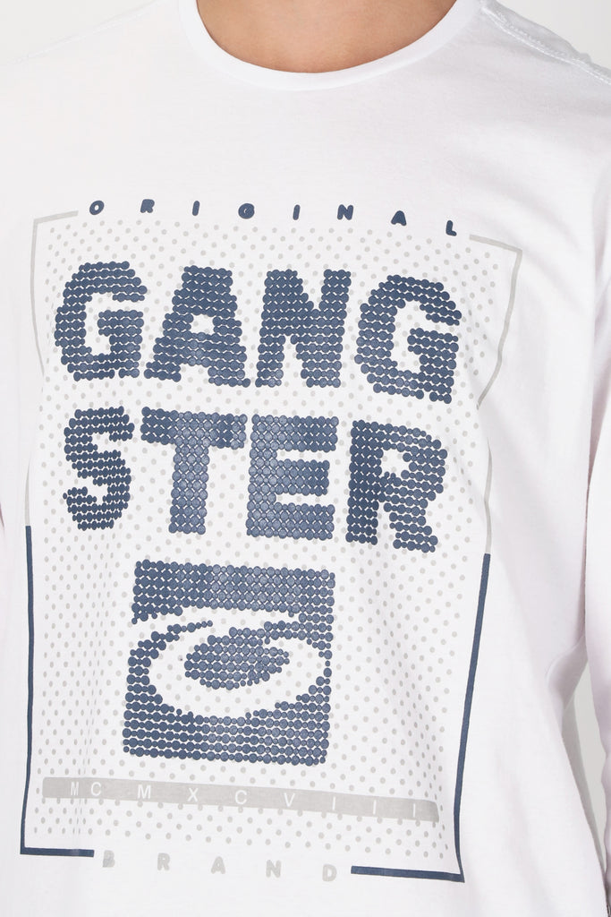 Polera ML Fore Blanco Gangster