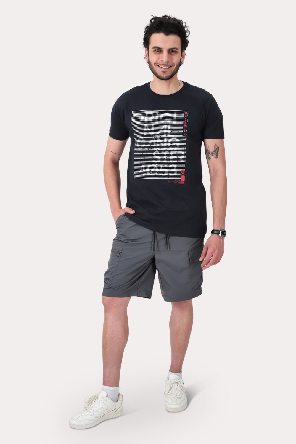 Polera Mc Basica Mains Negro