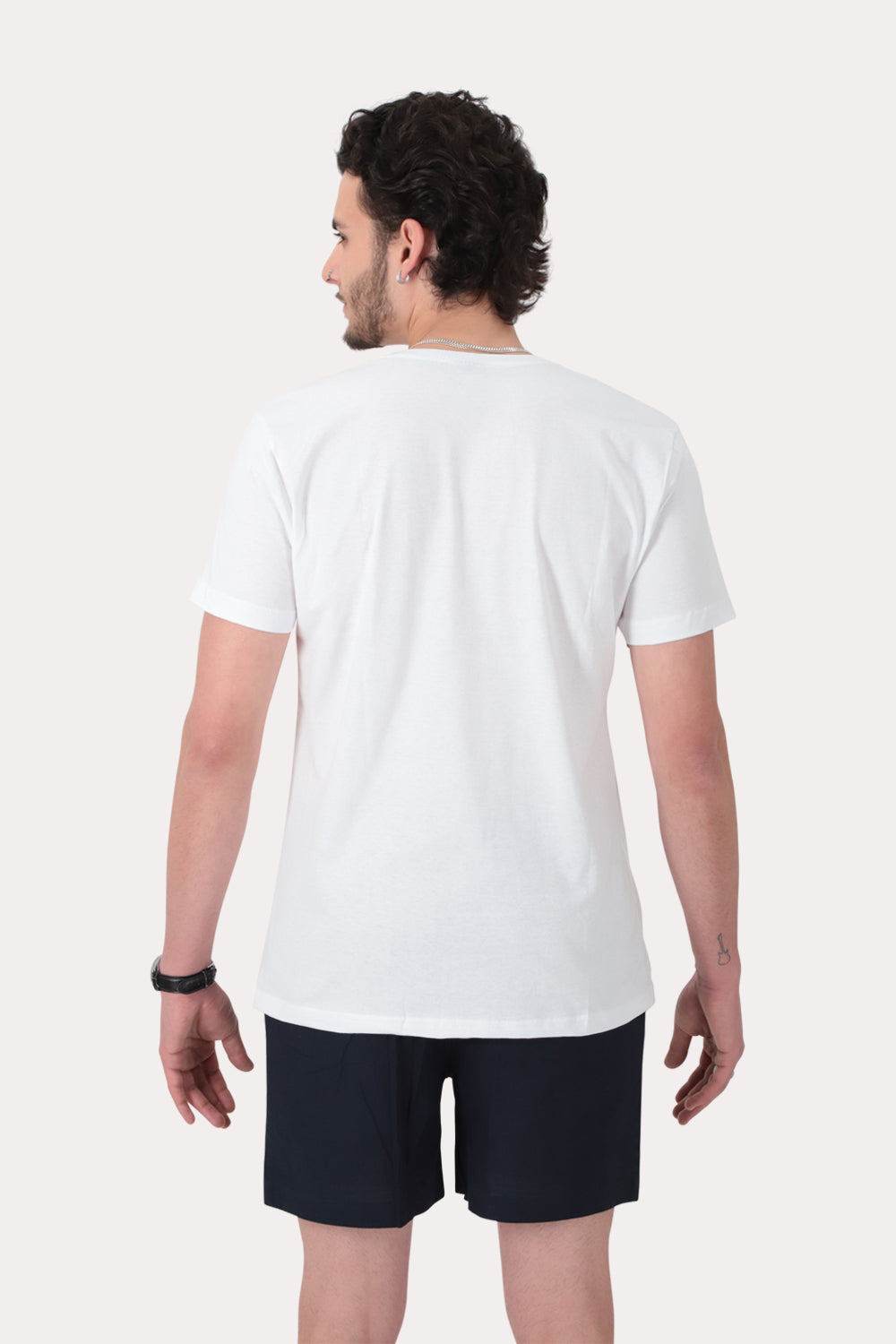 Polera Mc Basica Mains Blanco