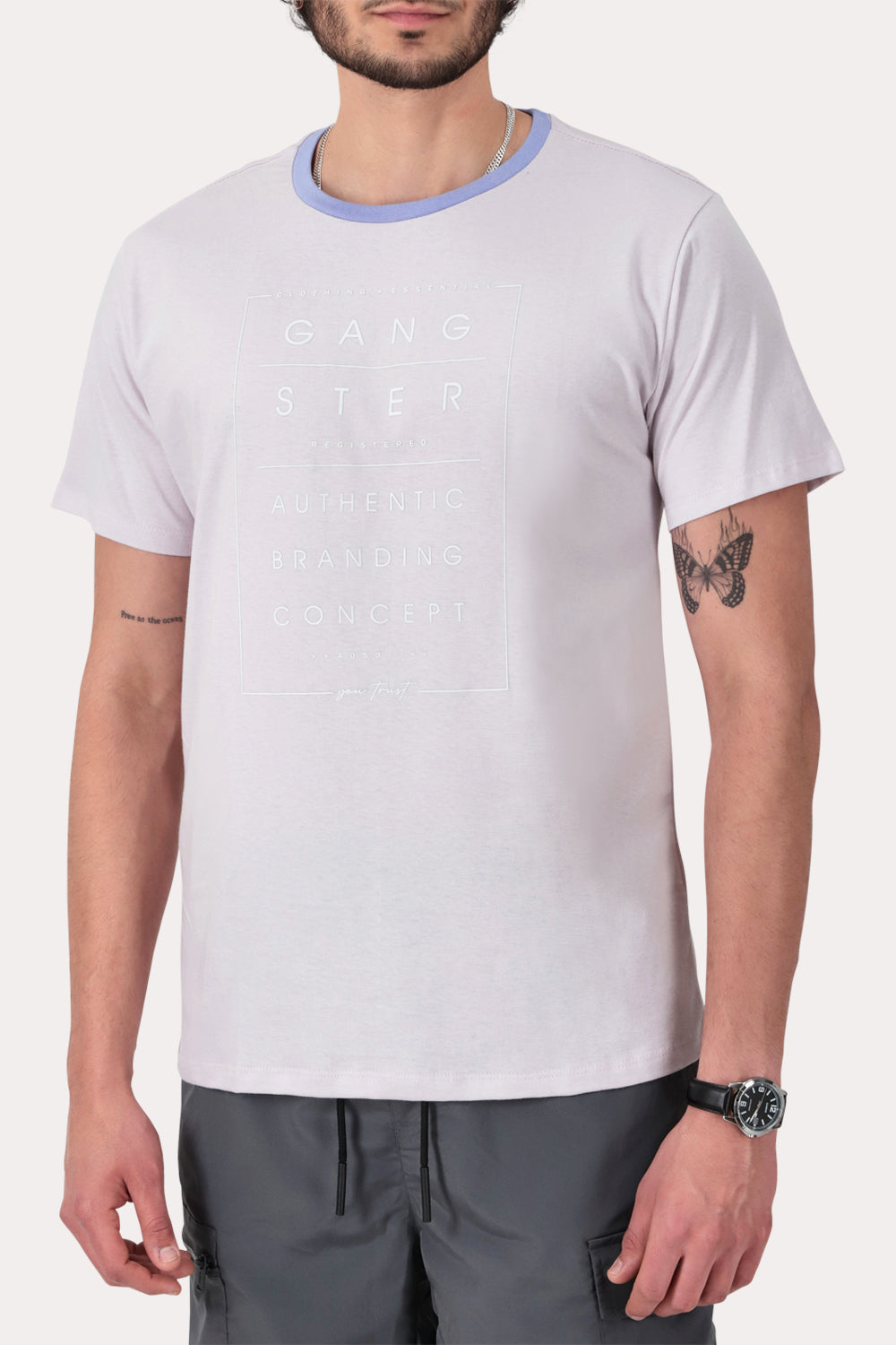 Polera Mc Basica Hills Gris Melange