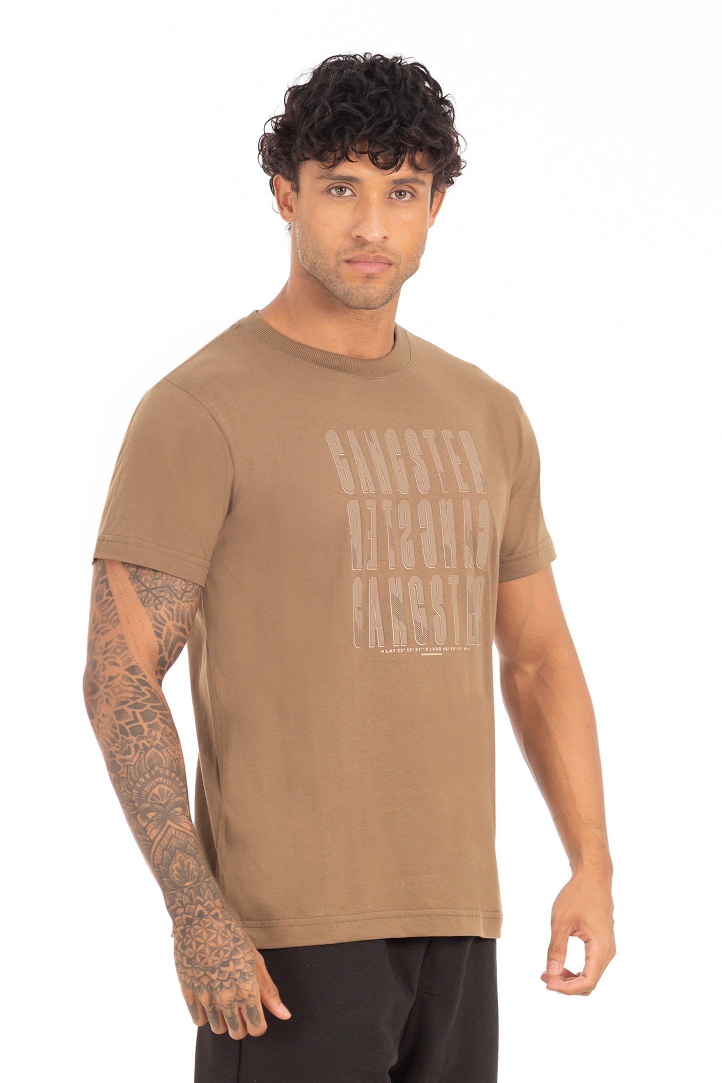 Polera Mc Basica Essex Café