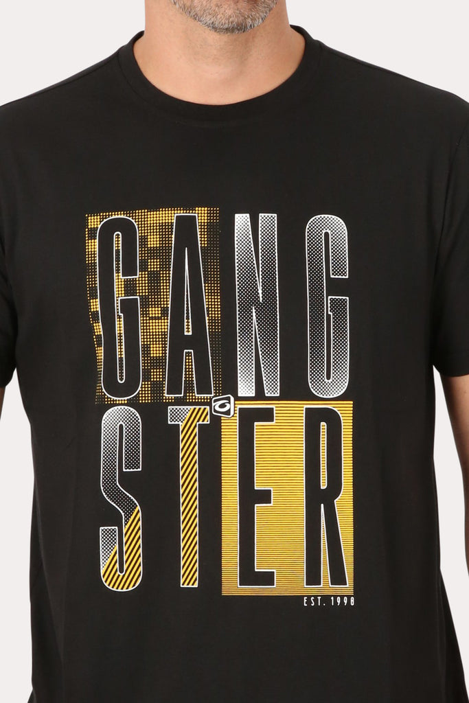 Polera Mc Básica  Santo Negro Gangster