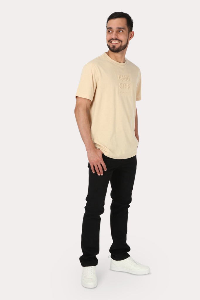 Polera Mc Básica  Gunga Beige Gangster