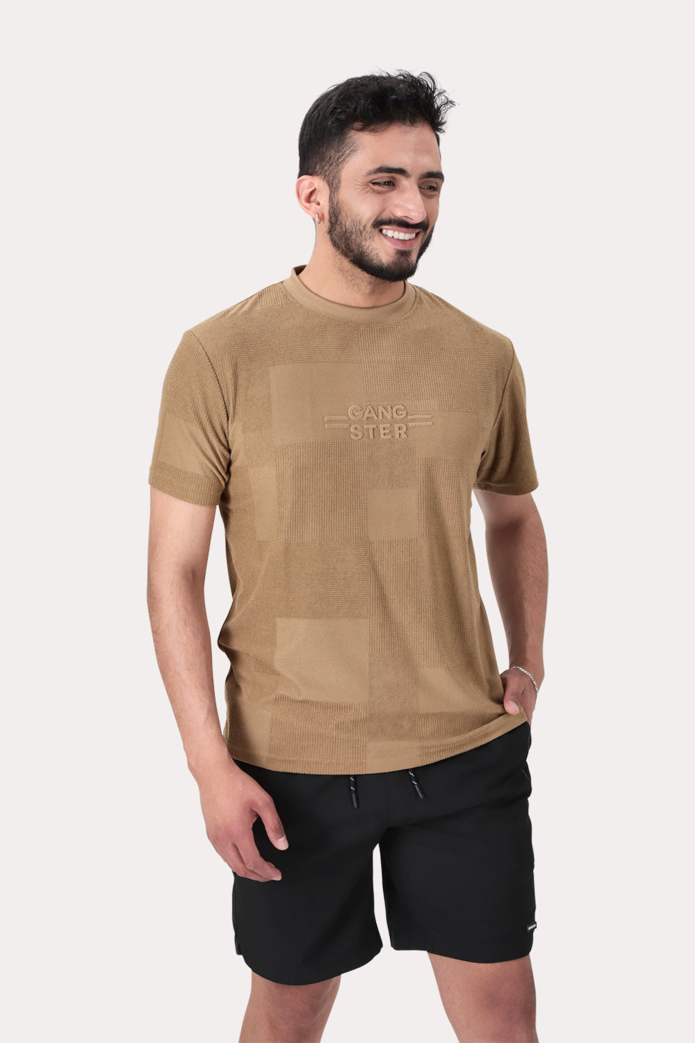 Polera Mc Jaquard 135 St  Café