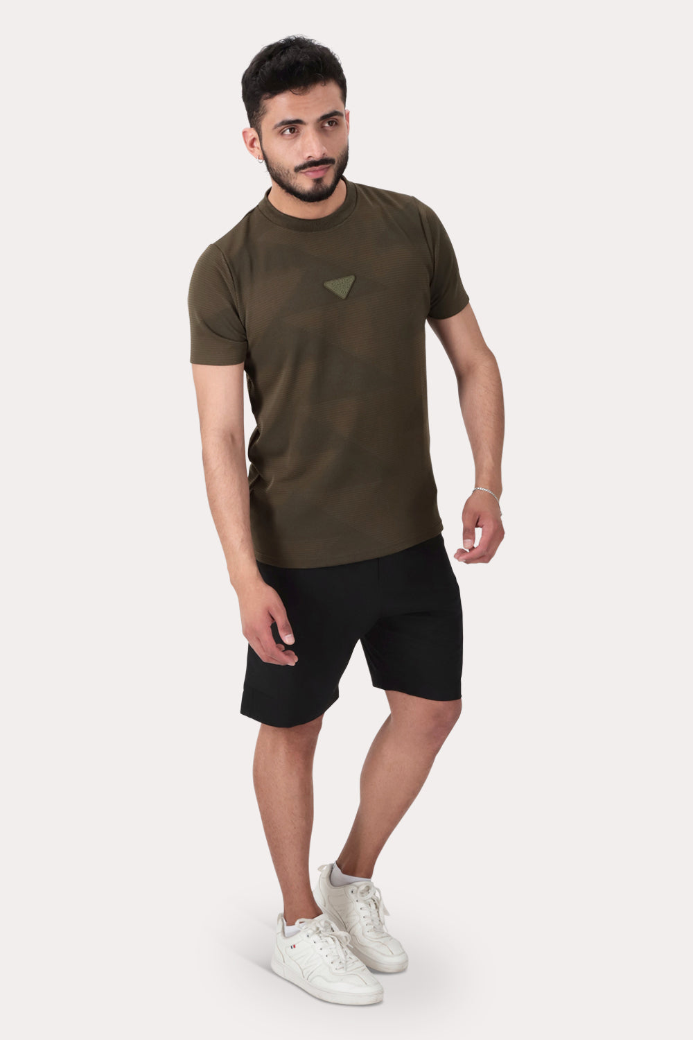 Polera Mc Jaquard Dyckman Verde Oliva