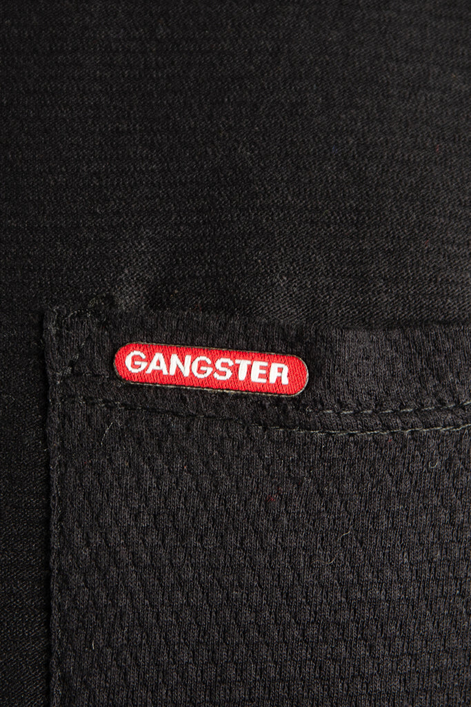 Polera Mc Especial Texture Negro Gangster