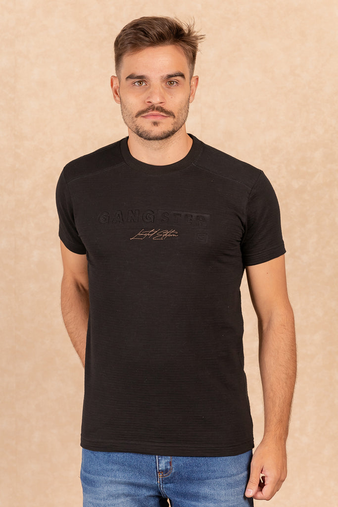 Polera Mc Especial Belem Negro Gangster