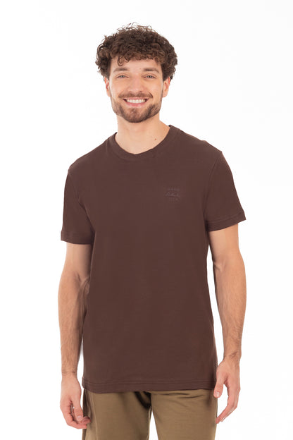 Polera Mc Suedine Brighton Café Oscuro