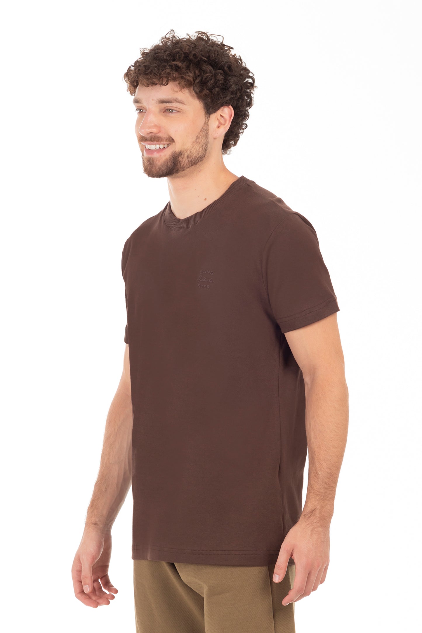 Polera Mc Suedine Brighton Café Oscuro