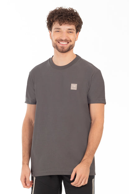 Polera Mc Textura Franklin Grafito