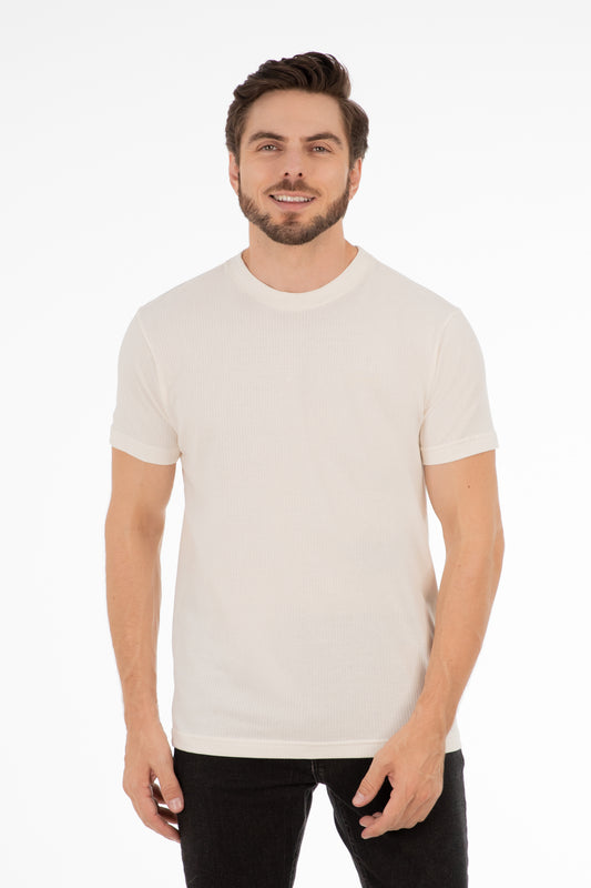 Polera Mc Textura Myrtle Blanco
