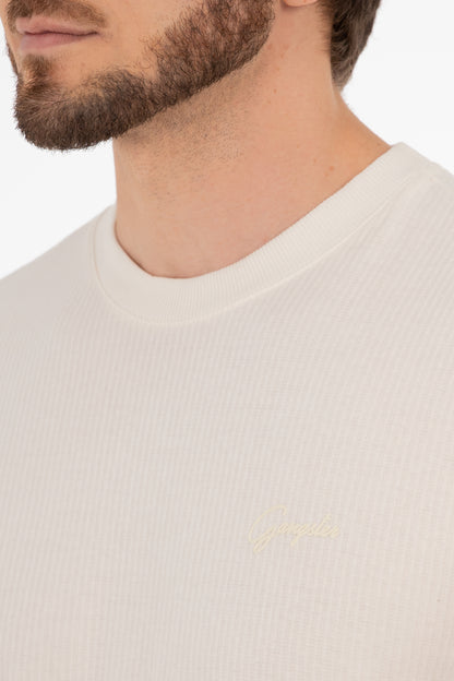 Polera Mc Textura Myrtle Blanco - Gangster