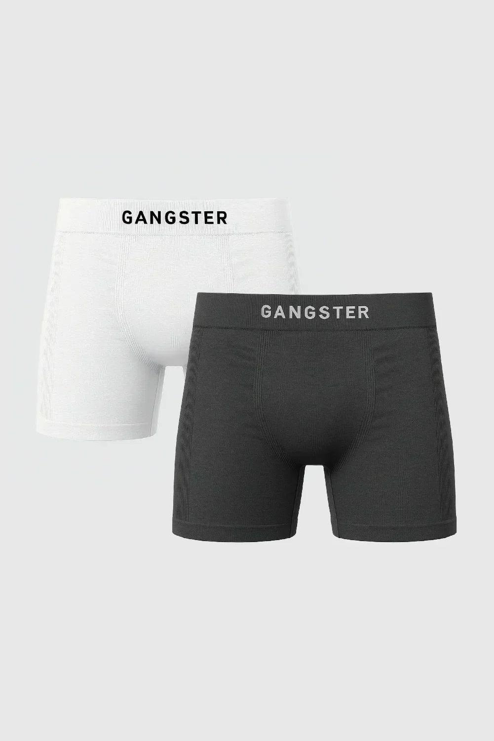 Calzoncillo Calzoncillo Poliamida Duo Gris/Blanco