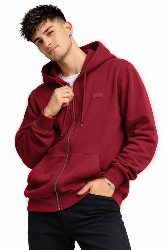 Poleron Fullzipper Passage Rojo