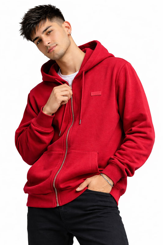Poleron Fullzipper Passage Rojo