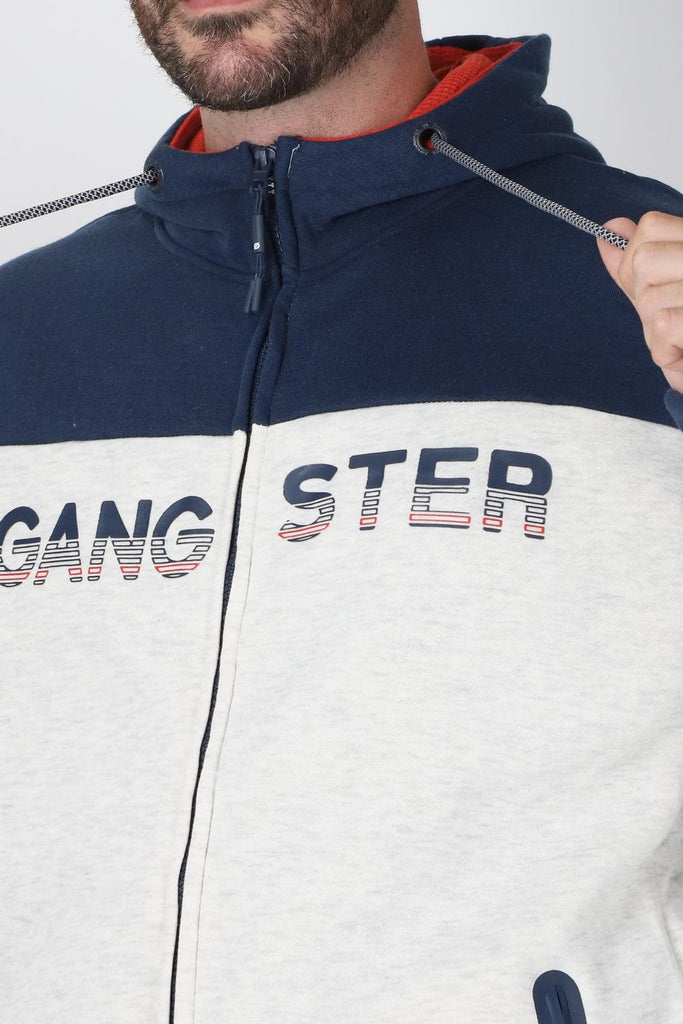 Poleron Full Zipper Finder Gris Gangster - Gangster