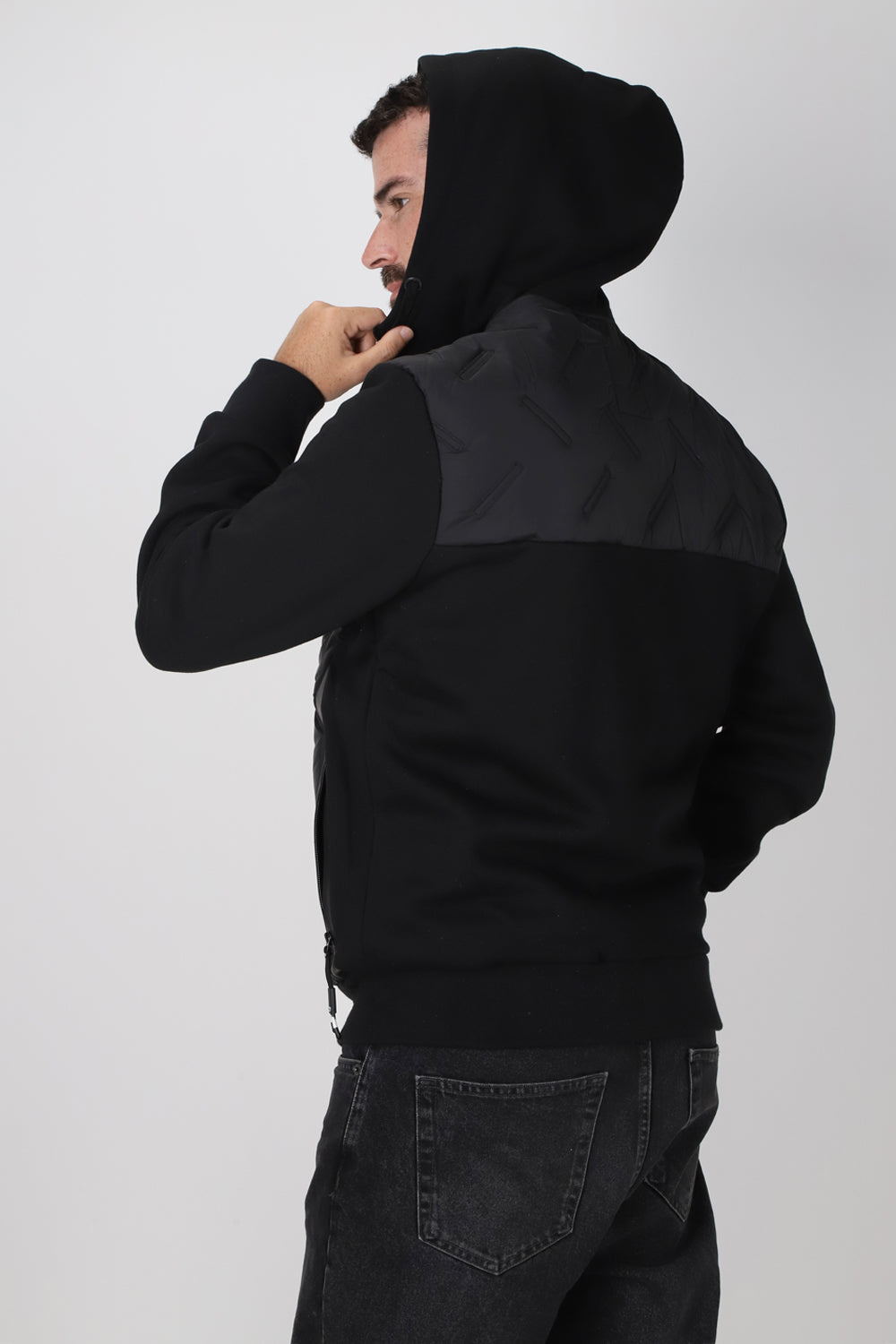 Chaqueta Híbrida Sintesis Negro Gangster
