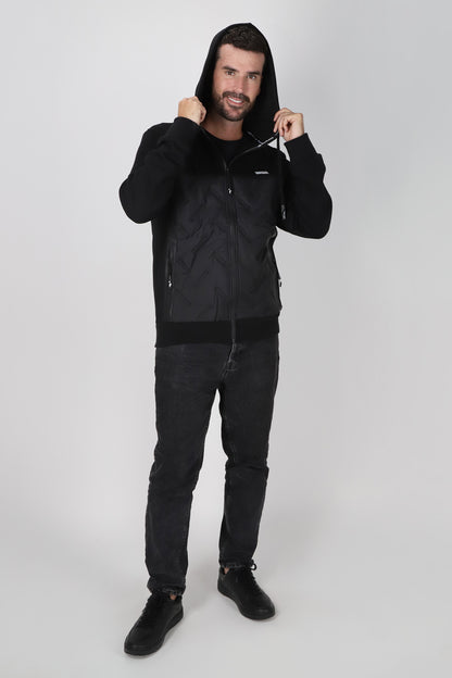 Chaqueta Híbrida Sintesis Negro Gangster