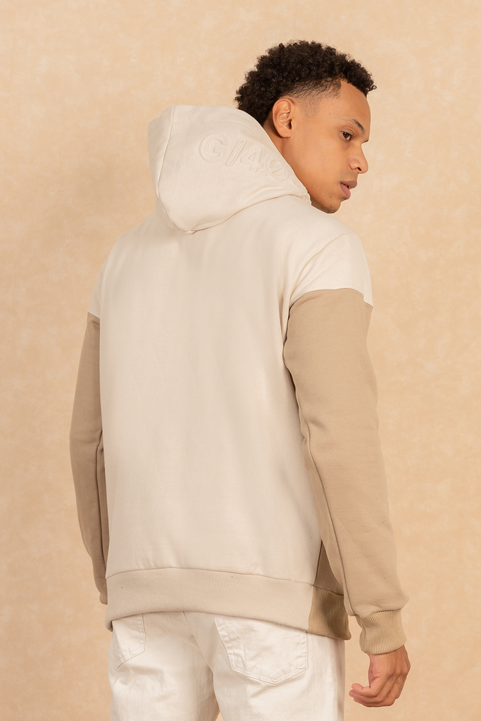 Poleron Hoddie Fleece Peyote Blanco Gangster