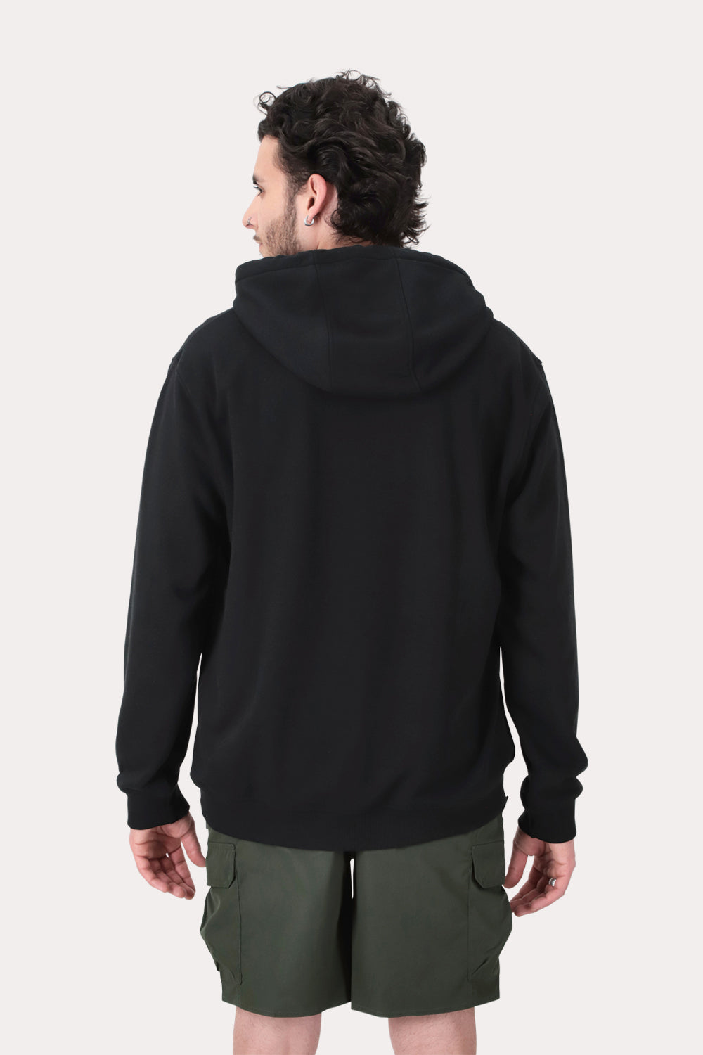 Poleron Hoodie  Fleece Astoria Negro