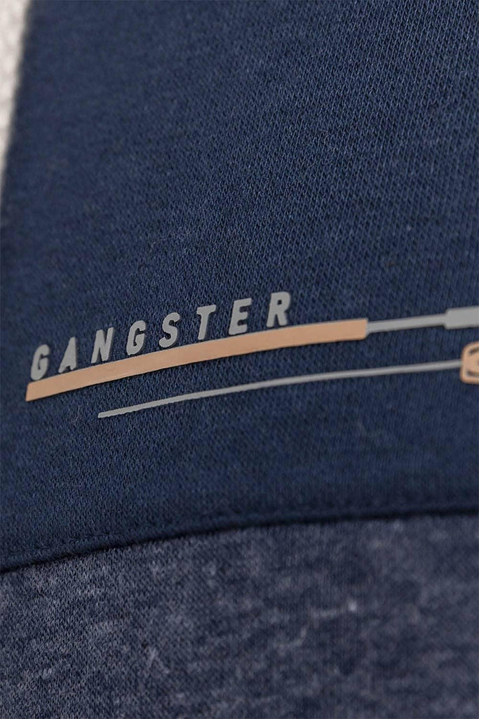 Polerón Full Zipper Fleece Cord Azul Gangster - Gangster