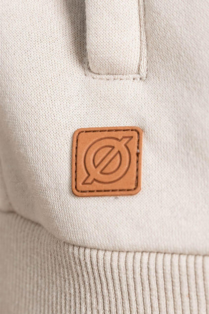 Polerón Full Zipper Fleece Community Beige Gangster - Gangster