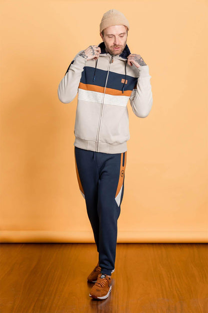 Polerón Full Zipper Fleece Community Beige Gangster - Gangster