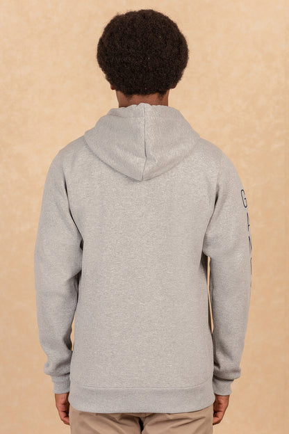 Poleron Full Zipper Fleece Border Azul Marino Gangster