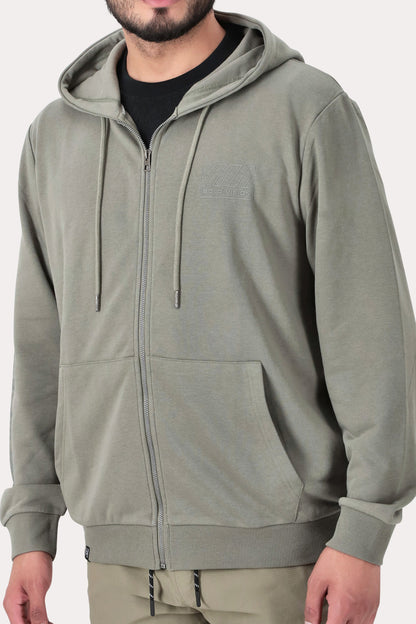 Poleron Full Zipper Fleece Damen Verde Militar