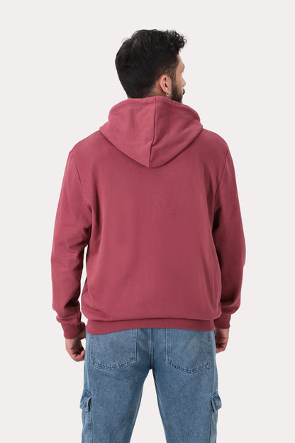 Poleron Full Zipper Fleece Addison Vino