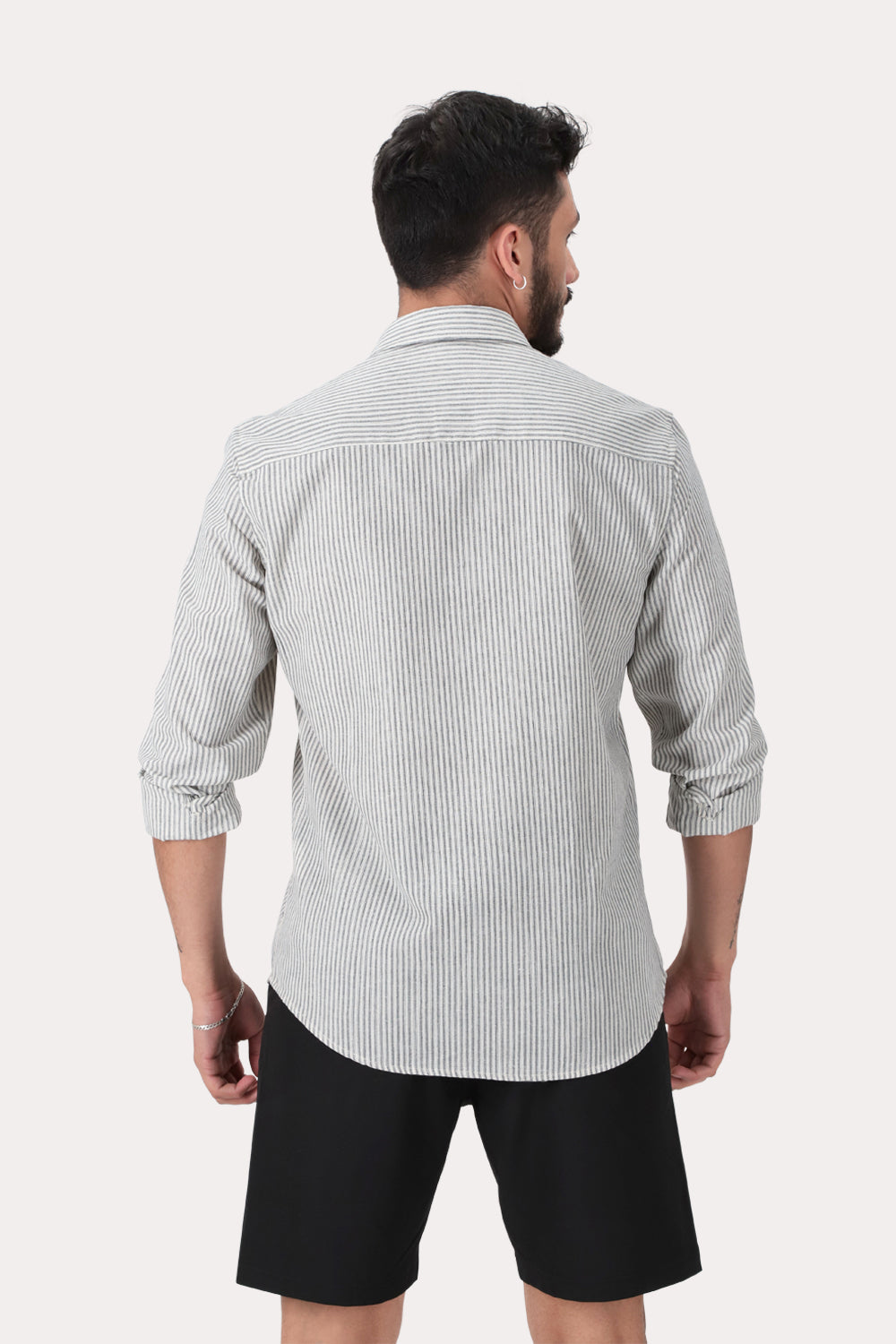 Camisa ML Fake Linho Araru Blanco Gangster