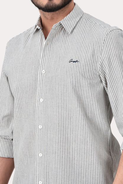 Camisa ML Fake Linho Araru Blanco Gangster