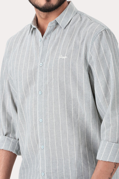 Camisa ML Fake Linho Garfield Beige