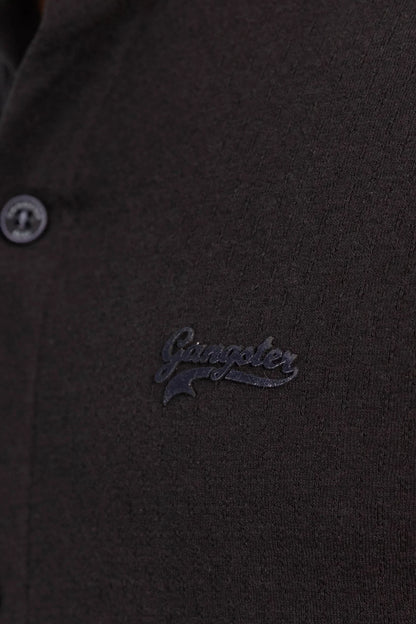 Camisa Camisa Textura Roos Azul Marino