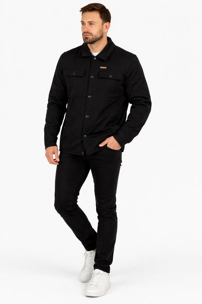 Chaqueta Overshirt Habit Negro