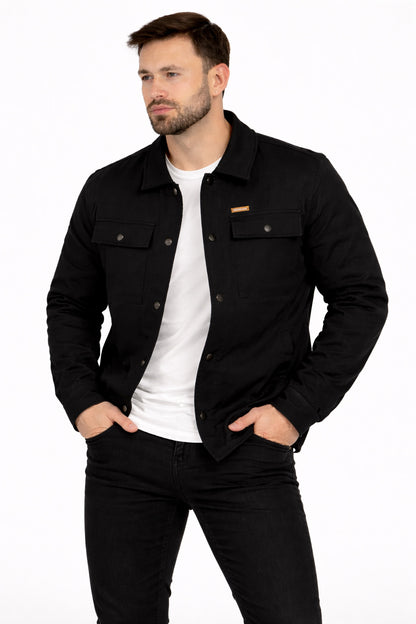 Chaqueta Overshirt Habit Negro